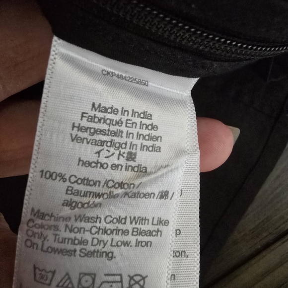 Madewell Women's Twist Front Seamed Top In Poplin True Black Size 2 - Picture 6 of 6